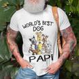 Papi Grandpa Worlds Best Dog Papi T-Shirt Gifts for Old Men