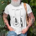 Patent Drawing Old Acoustic Guitar Unisex T-Shirt Gifts for Old Men