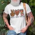 Peace Love Coffee Unisex T-Shirt Gifts for Old Men