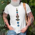 Planets Colour Unisex T-Shirt Gifts for Old Men