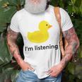 Programmer Rubber Duck Sticker Unisex T-Shirt Gifts for Old Men