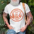 Proud Member Of The Bad Witch Club Circle Basic Unisex T-Shirt Gifts for Old Men