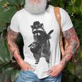 Raccoon Wielding Ukulele Unisex T-Shirt Gifts for Old Men