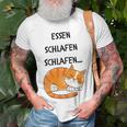 Sleepy Cat Unisex T-Shirt Gifts for Old Men