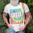 Straight Outta High School Class Of 2022 Graduation Tie Dye Unisex T-Shirt Gifts for Old Men