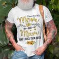 I Have Two Titles Mom And Mum Sunflower Decor Mom T-shirt Gifts for Old Men