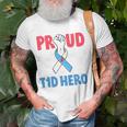 Type 1 Diabetes Awareness Proud Dad T1d Hero Diabetes Dad Unisex T-Shirt Gifts for Old Men
