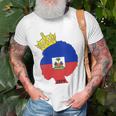 Womens Haitian Afro Queen 1804 Haiti Flag Day Crown Women Gift Unisex T-Shirt Gifts for Old Men