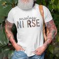 Womens Oncology Nurse Leopard Print Nursing School Women Unisex T-Shirt Gifts for Old Men