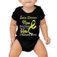 Ewings Sarcoma Mom Most People Never Meet Their Hero I Raised Mine Yellow Ribbon Ewings Sarcoma Ewings Sarcoma Awareness Baby Onesie