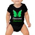 Glaucoma Awareness Butterfly Green Ribbon Glaucoma Glaucoma Awareness Baby Onesie