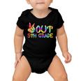 Last Day Of School Peace Out Fifth 5Th Grade Teacher Kids Baby Onesie