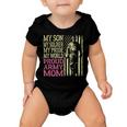 My Son My Soldier Hero Proud Army Mom 700 Shirt Baby Onesie