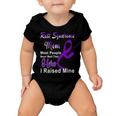 Rett Syndrome Mom Most People Never Meet Their Hero I Raised Mine Purple Ribbon Rett Syndrome Rett Syndrome Awareness Baby Onesie