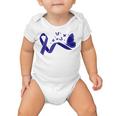 Alopecia Warrior Butterfly Blue Ribbon Alopecia Support Alopecia Awareness Baby Onesie