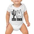 Cat Cuss Cactus Funny Cat Joke Baby Onesie