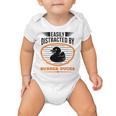 Easily Distracted By Rubber Ducks Duck Baby Onesie