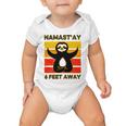 Funny Cute Sloth Yoga Namastay Social 863 Shirt Baby Onesie