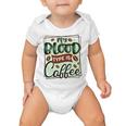 My Blood Type Is Coffee Funny Graphic Design Baby Onesie