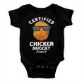 Chicken Chicken Certified Chicken Nugget Expert - Funny Chicken Nuggets Baby Onesie