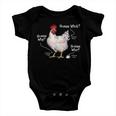Chicken Chicken Chicken Butt Funny Joke Farmer Meme Hilarious V2 Baby Onesie
