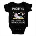 Madilynn Name Gift Madilynn Unicorn Like Normal Girl Only More Awesome Baby Onesie