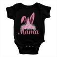 Mama Floral Leopard Bunny Easter Happy Easter Mothers Day Baby Onesie