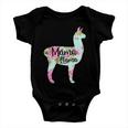 Mama Llama Floral V2 Baby Onesie