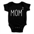 Mom2 Mom Of 2 Mother Of Two Kids Mama Mothers Day Baby Onesie