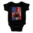 Patriotic Chicken Merica 4Th Of July Usa Independence Baby Onesie