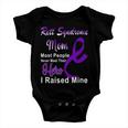 Rett Syndrome Mom Most People Never Meet Their Hero I Raised Mine Purple Ribbon Rett Syndrome Rett Syndrome Awareness Baby Onesie