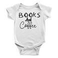 Books And Coffee Books Lover Tee Coffee Lover Gift For Books Lover Gift For Coffee Lover Book Readers Gift Baby Onesie