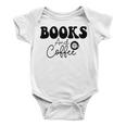 Books And Coffee Books Lover Tee Coffee Lover Gift For Books Lover Gift For Coffee Lover Books And Coffee Tee Baby Onesie