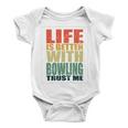 Bowling Saying Funny Baby Onesie