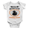 Easily Distracted By Rubber Ducks Duck Baby Onesie