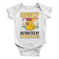 Easily Distracted By Rubber Ducks Duck V2 Baby Onesie