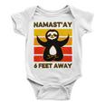 Funny Cute Sloth Yoga Namastay Social 863 Shirt Baby Onesie