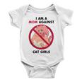 I Am A Mom Against Cat Girls Baby Onesie