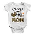 Soccer Mom Game Day Cheer Mom Leopard Mothers Day Baby Onesie