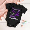 Fibromyalgia Mom Most People Never Meet Their Hero I Raised Mine Purple Ribbon Fibromyalgia Fibromyalgia Awareness Baby Onesie