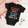 Funny Please Excuse My Dear Aunt Sally Lovers Math Baby Onesie