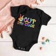 Last Day Of School Peace Out Fifth 5Th Grade Teacher Kids Baby Onesie