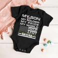 My Son My Soldier Hero Proud Army Mom 698 Shirt Baby Onesie