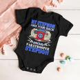 My Stepmom Has Your Back Proud Army 679 Shirt Baby Onesie