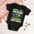 Womens Level 2 Unlocked Awesome 2020 Video Game 2Nd Birthday Baby Onesie