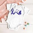 Alopecia Warrior Butterfly Blue Ribbon Alopecia Support Alopecia Awareness Baby Onesie