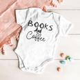 Books And Coffee Books Lover Tee Coffee Lover Gift For Books Lover Gift For Coffee Lover Book Readers Gift Baby Onesie