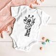 Giraffe With Glasses Baby Onesie