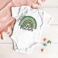 One Lucky Mother Irish Rainbow Leopard St Patricks Day Baby Onesie