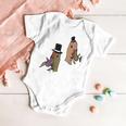 Romantic Duck Classy Ducks Baby Onesie